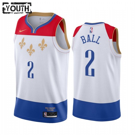 Kinder NBA New Orleans Pelicans Trikot Lonzo Ball 2 2020-21 City Edition Swingman